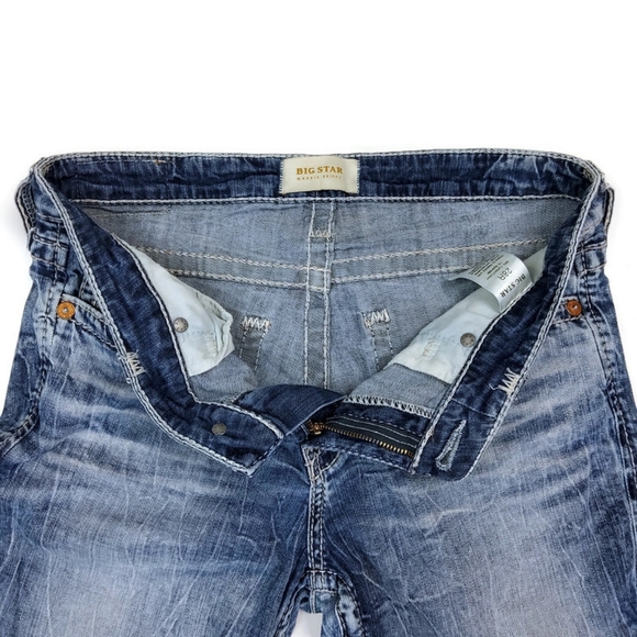 Big Star Maddie Skinny Woman's Size 28R Washed Embroidered Authentic Jeans - Picture 7 of 14